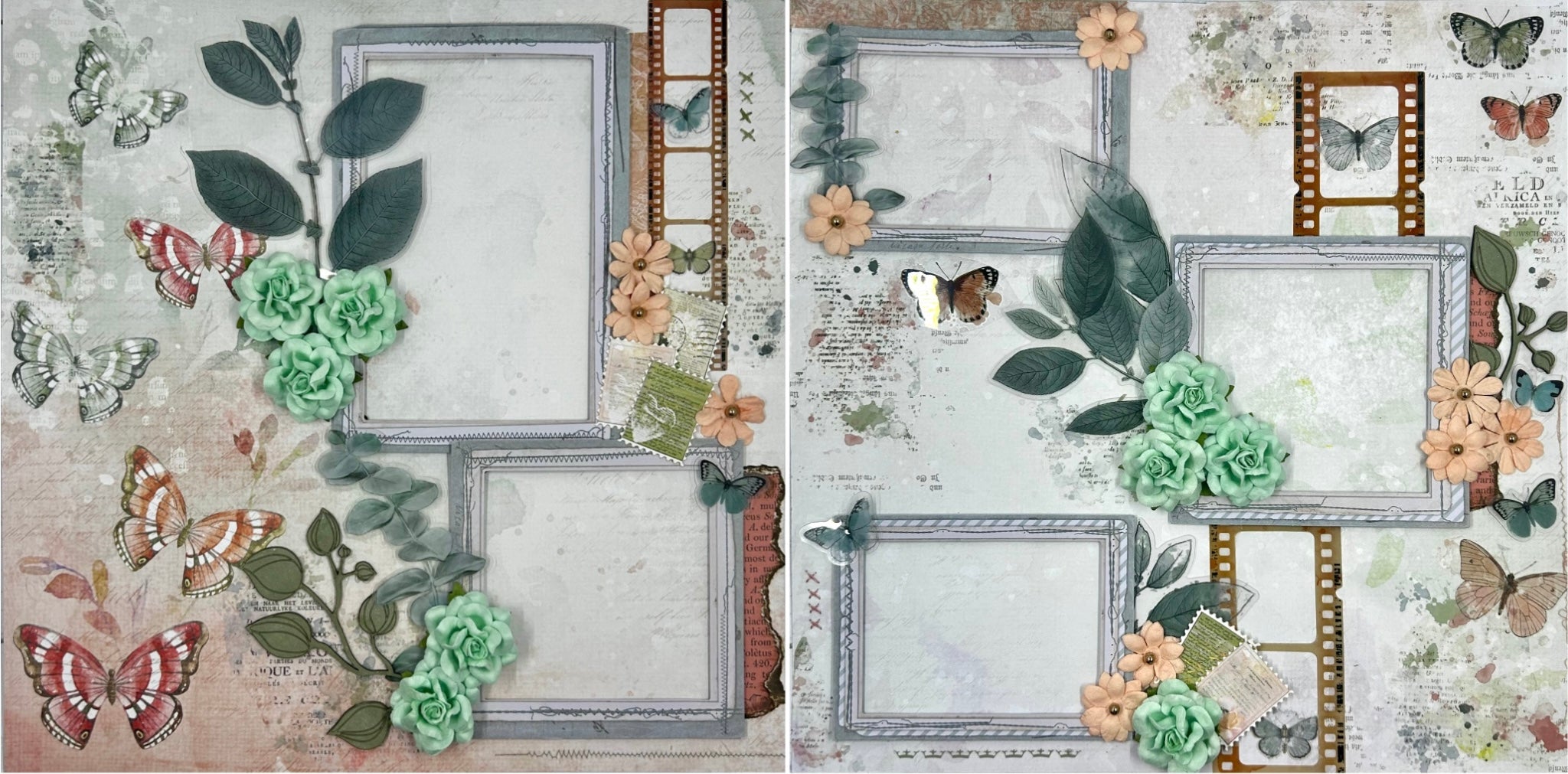 Butterfly Days 2-Page Layout (Virtual Class 85)